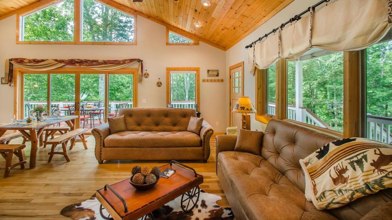 Serene Mountain And Sunset Views 3Bd Cabin Franklin Extérieur photo