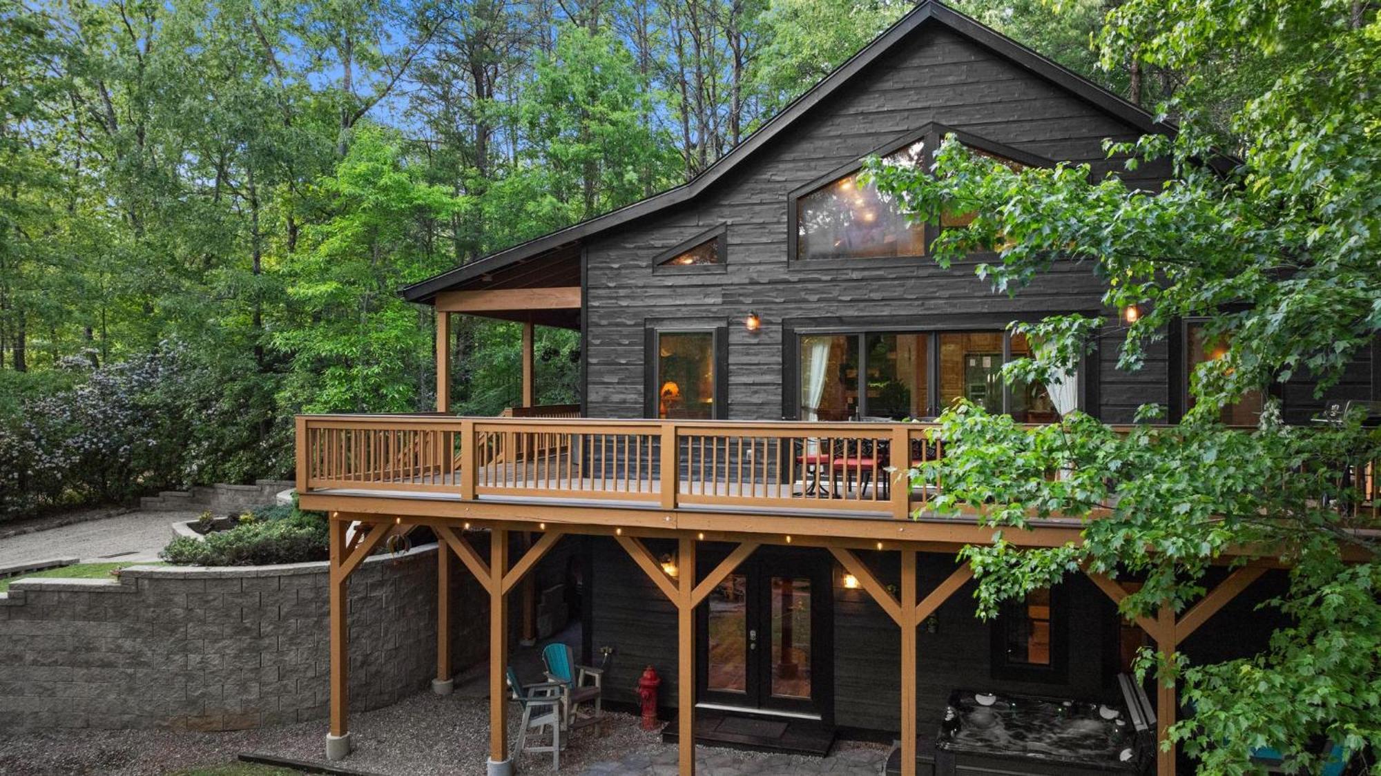 Serene Mountain And Sunset Views 3Bd Cabin Franklin Extérieur photo