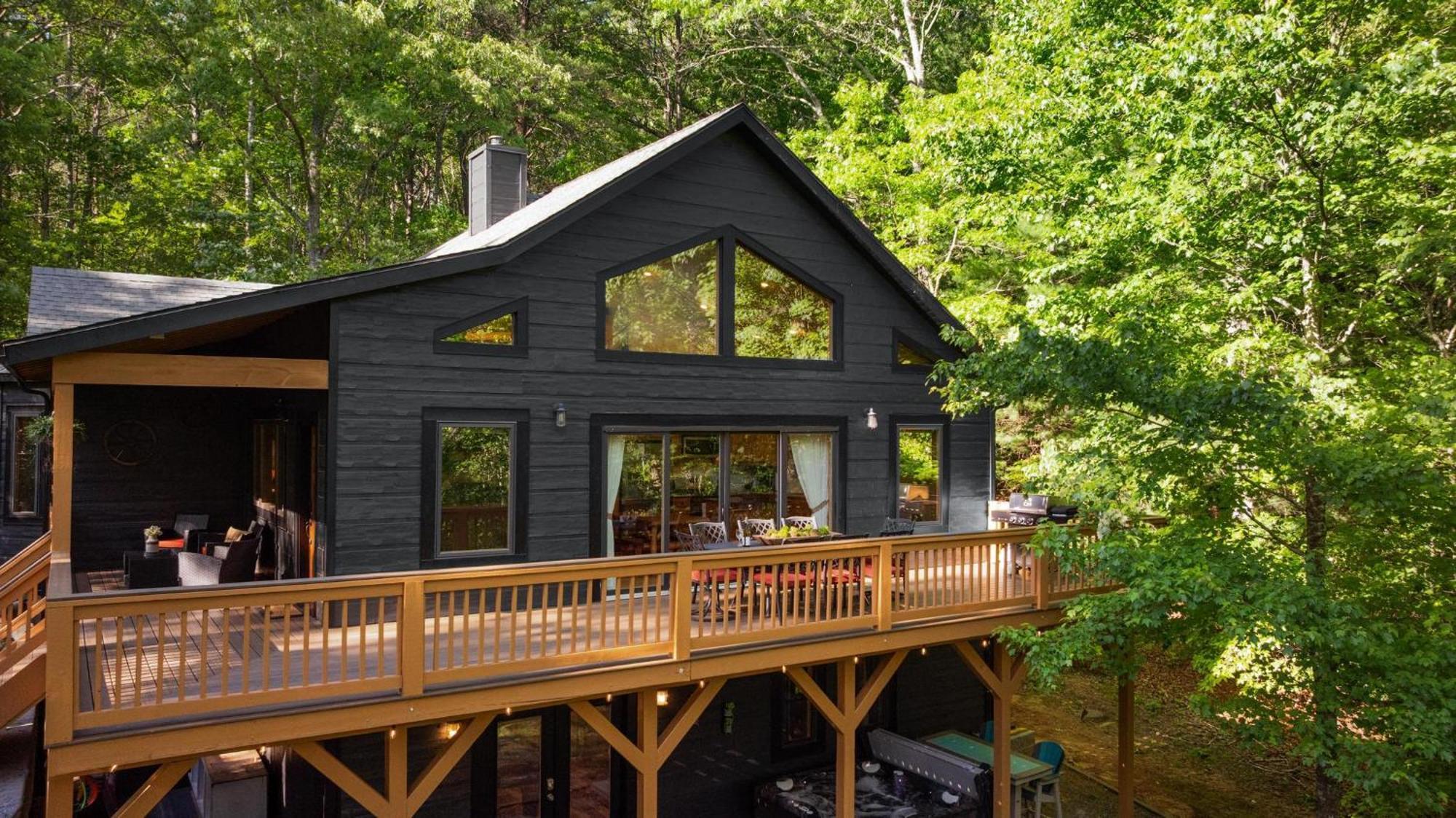 Serene Mountain And Sunset Views 3Bd Cabin Franklin Extérieur photo